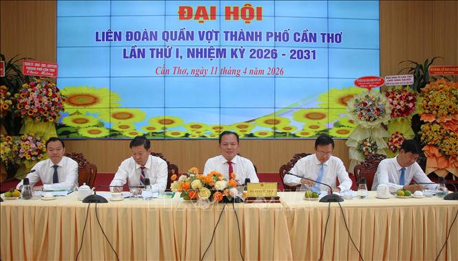 Đoàn Chủ tịch điều hành Đại hội. Ảnh: Hồng Thái - TTXVN