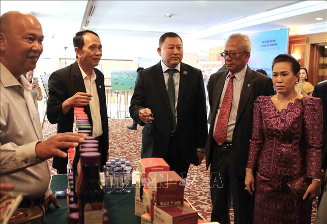 Đại diện một số cơ quan bộ ngành của Campuchia đến tham dự chương trình. Ảnh: Minh Hưng – PV TTXVN tại Campuchia