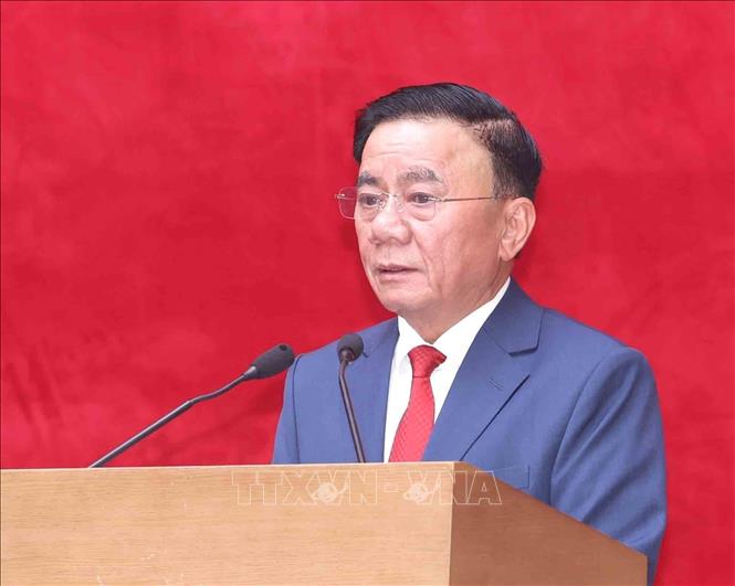 Permanent member of the Party Central Committee’s Secretariat Tran Cam Tu speaks at the event. VNA Photo