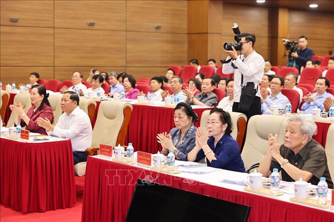 Các đại biểu tham dự Hội nghị Đoàn Chủ tịch Ủy ban Trung ương MTTQ Việt Nam lần thứ 7, khóa X. Ảnh: Minh Đức – TTXVN