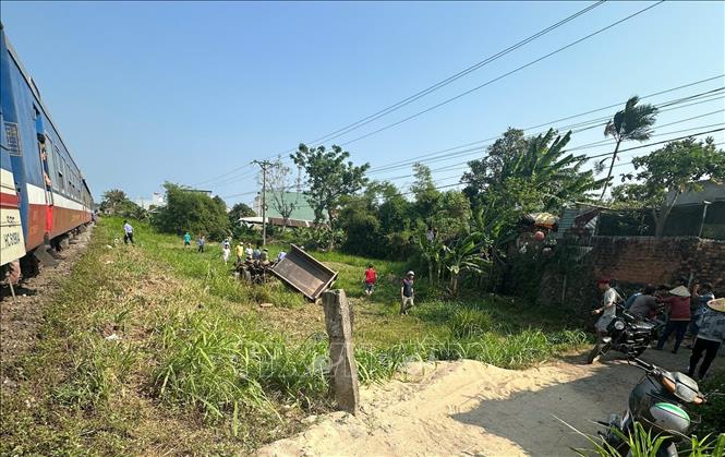 Hiện trường vụ tai nạn. Ảnh: TTXVN phát