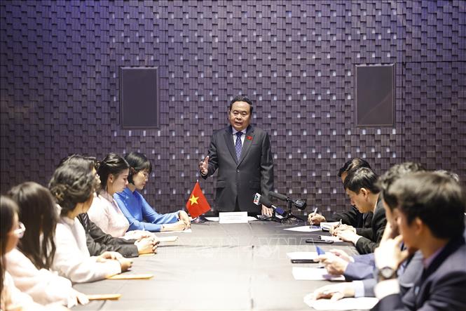 Chủ tịch Quốc hội Trần Thanh Mẫn phát biểu chỉ đạo. Ảnh: Doãn Tấn – TTXVN