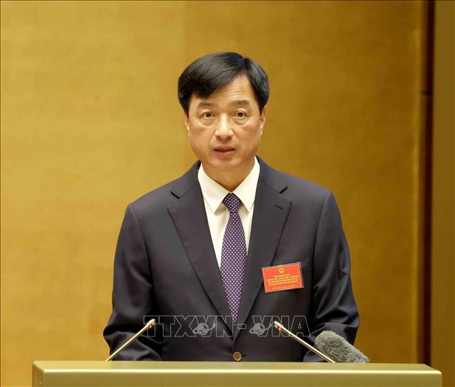 Đồng chí Nguyễn Duy Ngọc, Uỷ viên Bộ Chính trị, Bí thư Trung ương Đảng, Trưởng Ban Tổ chức Trung ương giới thiệu chuyên đề “Quy định thi hành Điều lệ Đảng”. Ảnh: Phương Hoa - TTXVN