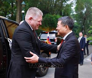 Lễ đón Thủ tướng Slovakia Robert Fico thăm chính thức Việt Nam