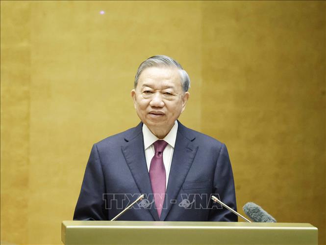 Tổng Bí thư, Chủ tịch nước Tô Lâm phát biểu chỉ đạo. Ảnh: Thống Nhất - TTXVN

