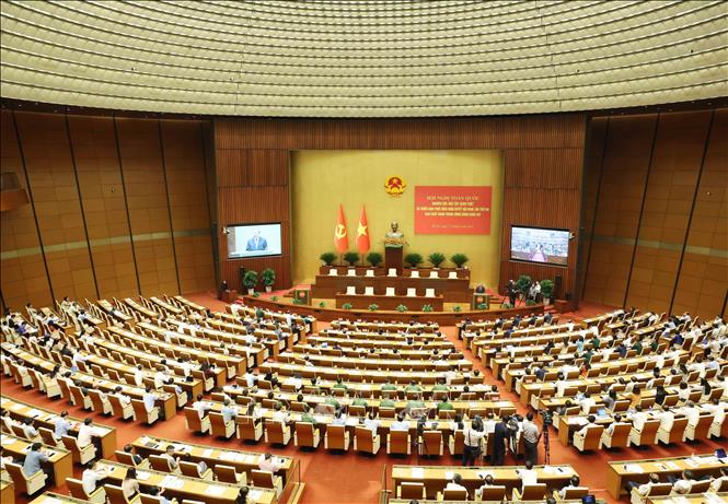 Hội nghị toàn quốc quán triệt và triển khai Nghị quyết Trung ương II, Khoá XIV. Ảnh: Phương Hoa - TTXVN