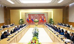 Thủ tướng Lê Minh Hưng hội đàm với Thủ tướng Slovakia Robert Fico