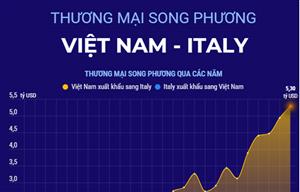 Thương mại song phương Việt Nam - Italy