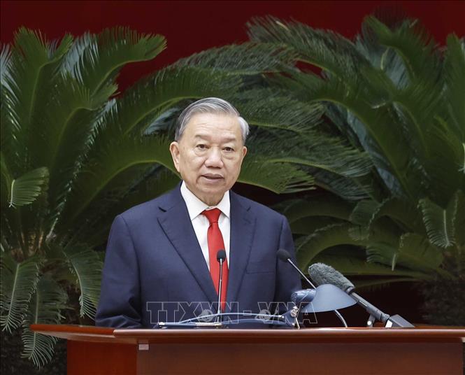 Tổng Bí thư, Chủ tịch nước Tô Lâm phát biểu chỉ đạo. Ảnh: Thống Nhất - TTXVN