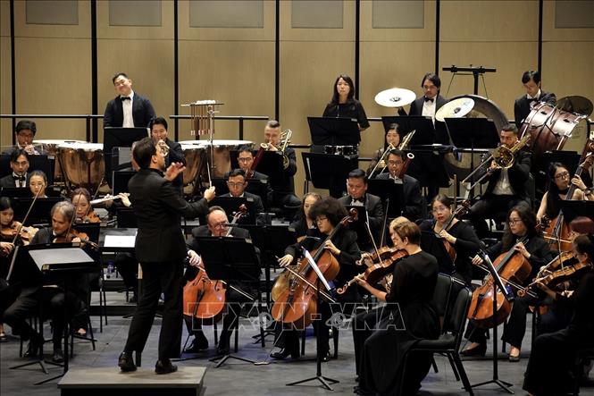 Chương trình Hoà nhạc hữu nghị Việt Nam- Slovakia. Ảnh: Tuấn Anh - TTXVN