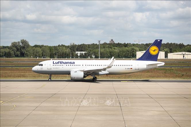 (Tư liệu) Máy bay của hãng hàng không Lufthansa tại sân bay Berlin Tegel, Đức. Ảnh: THX/TTXVN