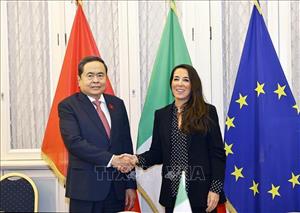 Chủ tịch Quốc hội Trần Thanh Mẫn gặp Phó Chủ tịch Thượng viện Italy