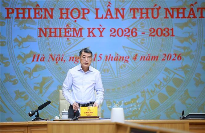 Thủ tướng Lê Minh Hưng, Chủ tịch Hội đồng Thi đua - Khen thưởng Trung ương chủ trì phiên họp lần thứ nhất, nhiệm kỳ 2026-2031. Ảnh: Dương Giang - TTXVN
