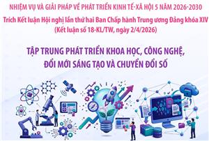 Nhiệm vụ và giải pháp về phát triển kinh tế - xã hội 5 năm 2026-2030