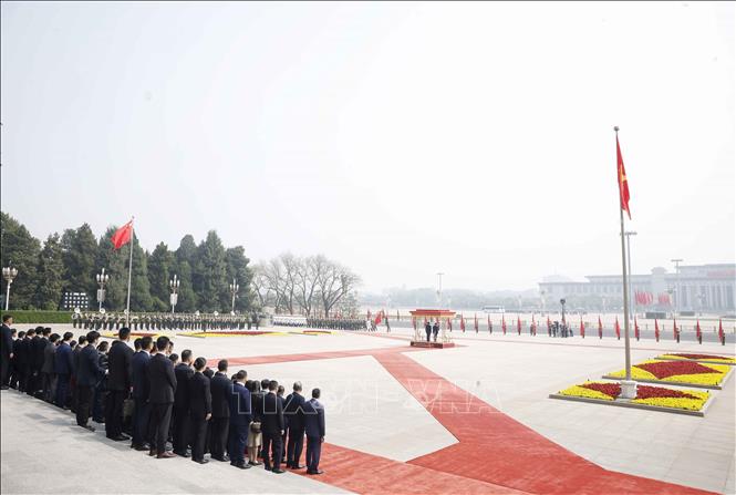 A view of the welcome ceremony. VNA Photo: Thống Nhất