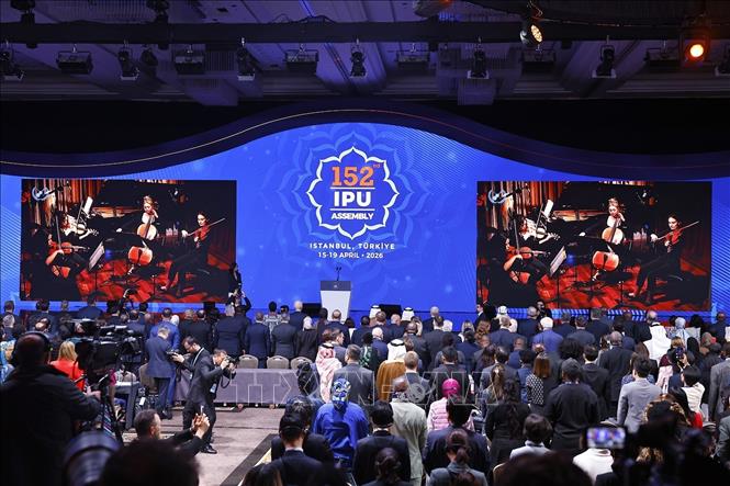 Phiên khai mạc Đại hội đồng lần thứ 152 của Liên minh Nghị viện thế giới (IPU-152). Ảnh: Doãn Tấn - TTXVN