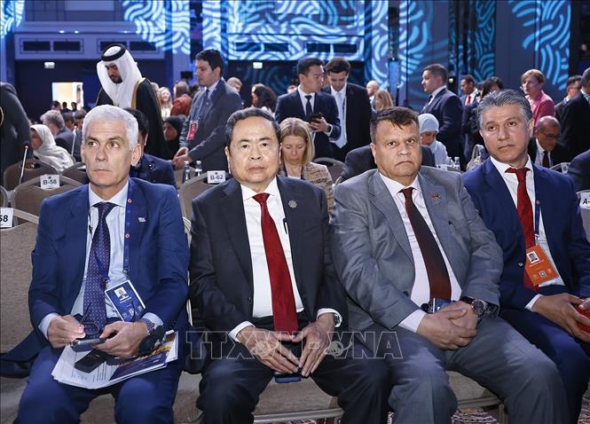 Chủ tịch Quốc hội Trần Thanh Mẫn dự Phiên khai mạc Đại hội đồng lần thứ 152 của Liên minh Nghị viện thế giới (IPU-152). Ảnh: Doãn Tấn - TTXVN