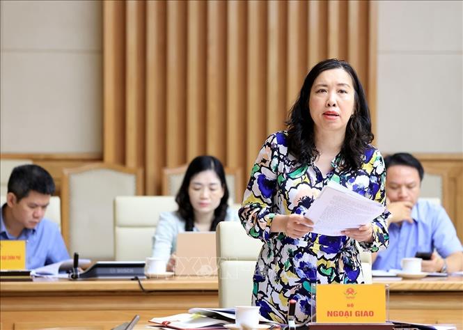 Đại diện Bộ Ngoại giao phát biểu. Ảnh: Tuấn Anh - TTXVN