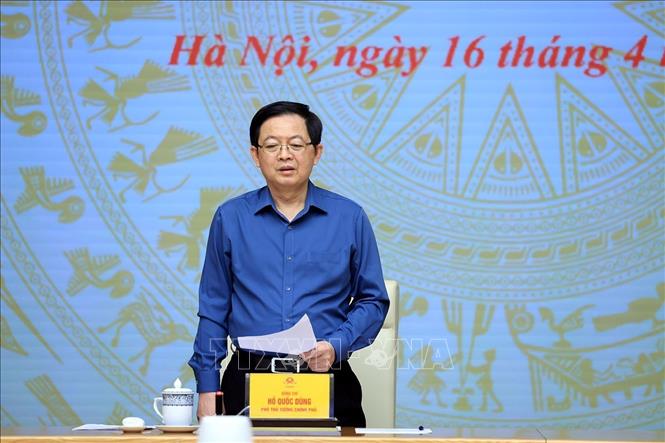 Phó Thủ tướng Hồ Quốc Dũng phát biểu. Ảnh: Tuấn Anh - TTXVN