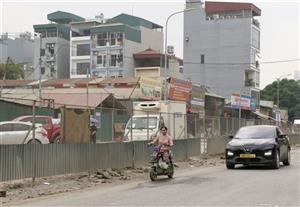 Đường nối phố Tố Hữu - Đường 70 chậm tiến độ, ảnh hưởng đến giao thông