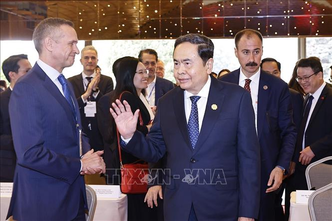 Chủ tịch Quốc hội Trần Thanh Mẫn dự Phiên khai mạc Tọa đàm chính sách thúc đẩy hợp tác Việt Nam - Thổ Nhĩ Kỳ. Ảnh: Doãn Tấn – TTXVN