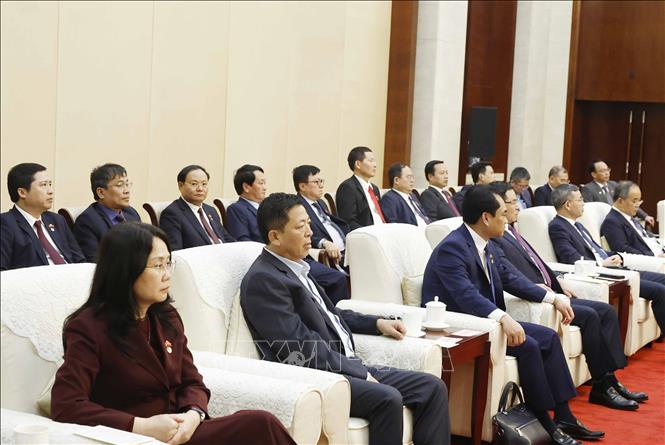 Các đại biểu dự buổi tiếp. Ảnh: Thống Nhất - TTXVN