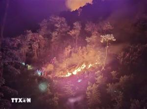 Lai Châu: Kịp thời khống chế vụ cháy rừng phòng hộ ở Tân Uyên