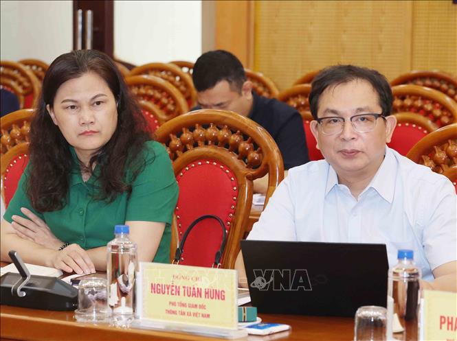 Đại biểu tham dự buổi làm việc.  Ảnh: Phương Hoa - TTXVN