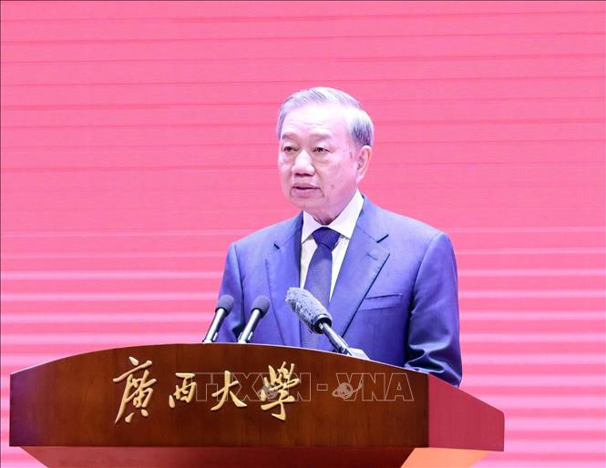 Tổng Bí thư, Chủ tịch nước Tô Lâm phát biểu. Ảnh: Thống Nhất - TTXVN