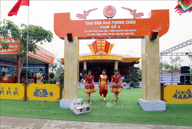 Không gian Lâm Thao đậm nét văn hóa làng quê gắn với thời đại Hùng Vương. Ảnh: Tạ Toàn - TTXVN