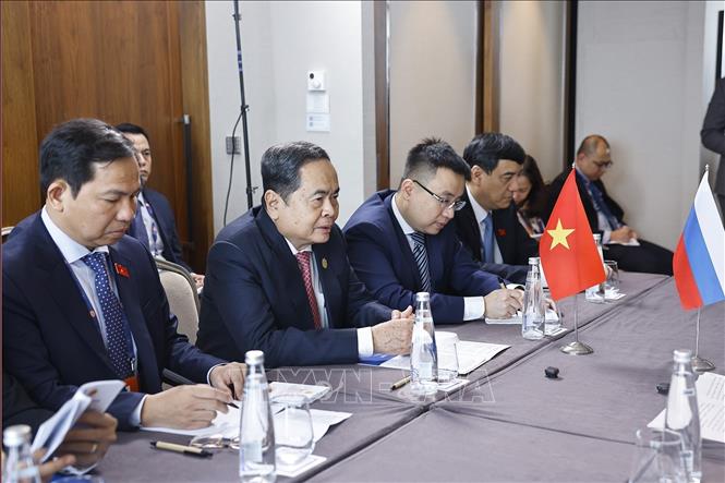 Chủ tịch Quốc hội Trần Thanh Mẫn phát biểu. Ảnh: Doãn Tấn – TTXVN