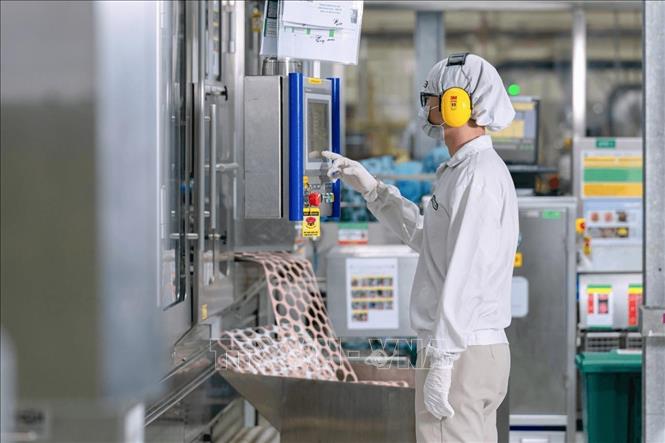 Hoạt động sản xuất tại Công ty TNHH Nestlé Việt Nam (Đồng Nai). Ảnh: TTXVN phát
