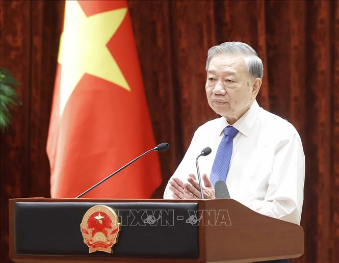 Tổng Bí thư, Chủ tịch nước Tô Lâm phát biểu. Ảnh: Thống Nhất - TTXVN