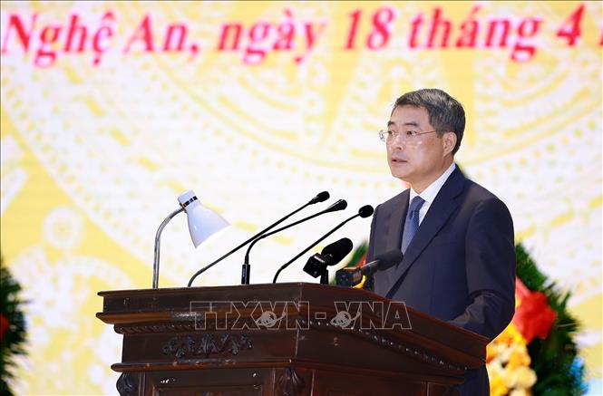 Thủ tướng Lê Minh Hưng phát biểu. Ảnh: Dương Giang – TTXVN
