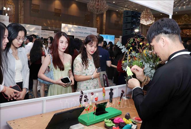 Hương vị Úc 2026 tạo cơ hội giao lưu, giới thiệu văn hóa truyền thống Việt Nam và Australia. Ảnh: Xuân Khu-TTXVN