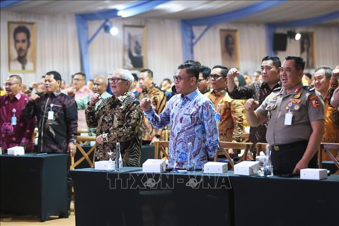 Các lãnh đạo Nghị viện địa phương trên toàn Indonesia tham dự sự kiện. Ảnh: Đỗ Quyên – PV TTXVN tại Indonesia

