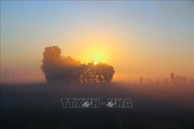 Sự kết hợp giữa sương mù, ánh sáng và không gian yên tĩnh khiến nơi đây trở thành điểm dừng chân lý tưởng để tìm lại sự bình yên trong tâm hồn. Ảnh: Duy Khương – TTXVN