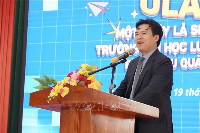 Giáo sư, Tiến sĩ Đỗ Văn Đại, Phó Hiệu trưởng Trường Đại học Luật thành phố Hồ Chí Minh phát biểu tại chương trình. Ảnh: Thanh Thuỷ-TTXVN