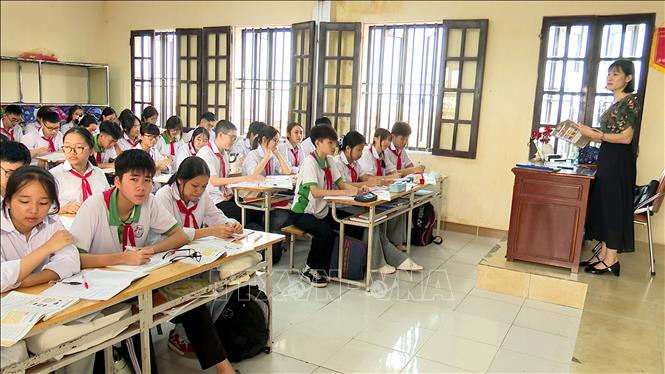 Kỳ thi tuyển sinh vào lớp 10, năm học 2026 - 2027, tiếng Anh là môn thi thứ 3 được tỉnh Hưng Yên lựa chọn. Ảnh: Thế Duyệt - TTXVN 