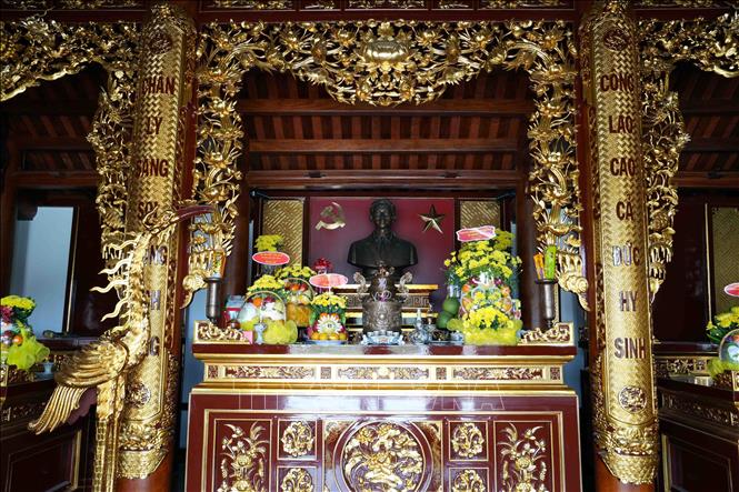 Nhà thờ cố Tổng Bí thư Hà Huy Tập nằm trong khuôn viên Khu lưu niệm. Ảnh: Hữu Quyết - TTXVN 