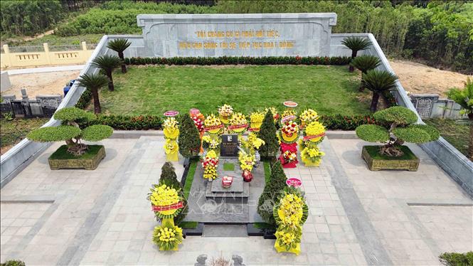 Khu mộ cố Tổng Bí thư Hà Huy Tập đã hoàn thành nâng cấp. Ảnh: Hữu Quyết - TTXVN 