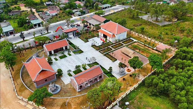 Khu lưu niệm Tổng Bí thư Hà Huy Tập có diện tích hơn 1.500m sau khi nâng cấp đã có diện mạo mới. Ảnh: Hữu Quyết - TTXVN