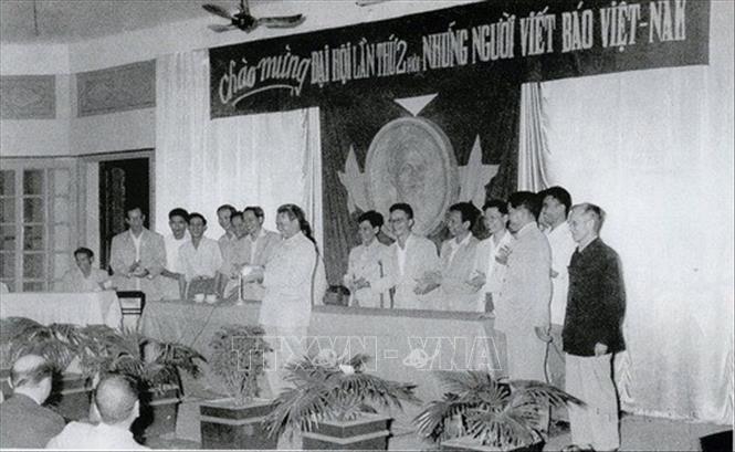 Đại hội lần thứ II, Hội Những người viết báo Việt Nam (4/1959). Ảnh: TTXVN phát