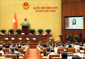 Quốc hội nghe tờ trình, báo cáo thẩm tra một số dự thảo nghị quyết