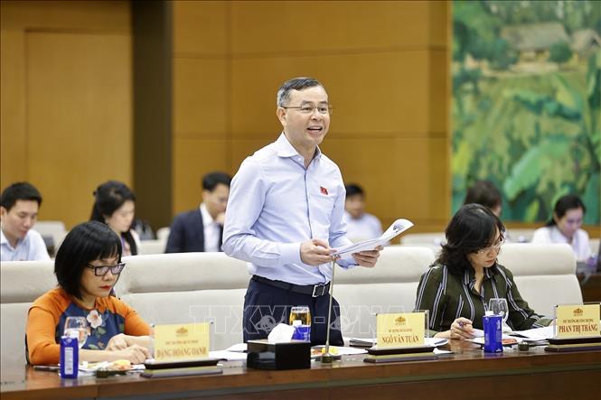 Bộ trưởng Tài chính Ngô Văn Tuấn phát biểu. Ảnh: Doãn Tấn - TTXVN