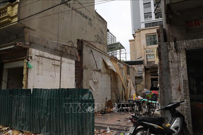 Mặt bằng sau khi hộ dân bàn giao cho chính quyền địa phương. Ảnh: Quốc Lũy - TTXVN