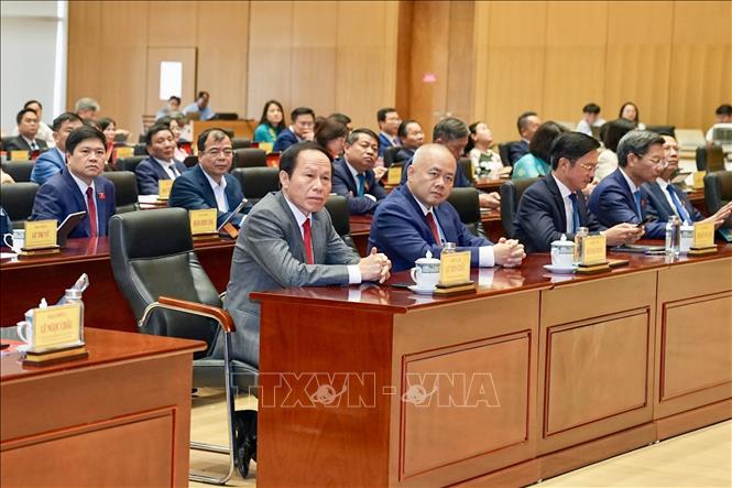 Phó Thủ tướng Chính phủ Lê Tiến Châu và các đại biểu dự Kỳ họp. Ảnh: Minh Huệ - TTXVN