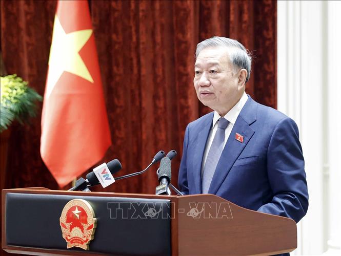 Tổng Bí thư, Chủ tịch nước Tô Lâm phát biểu. Ảnh: Thống Nhất - TTXVN