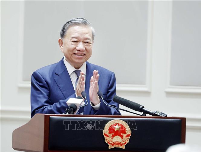 Tổng Bí thư, Chủ tịch nước Tô Lâm phát biểu. Ảnh: Thống Nhất - TTXVN