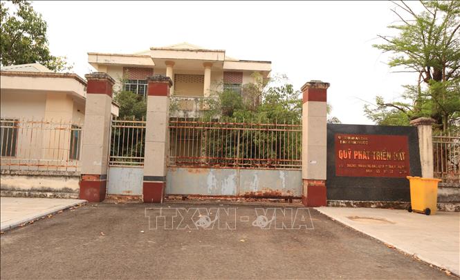 Sau sáp nhập, trụ sở Quỹ phát triển đất tỉnh Bình Phước cũ vẫn chưa được đưa vào khai thác, sử dụng. Ảnh: Đậu Tất Thành - TTXVN
